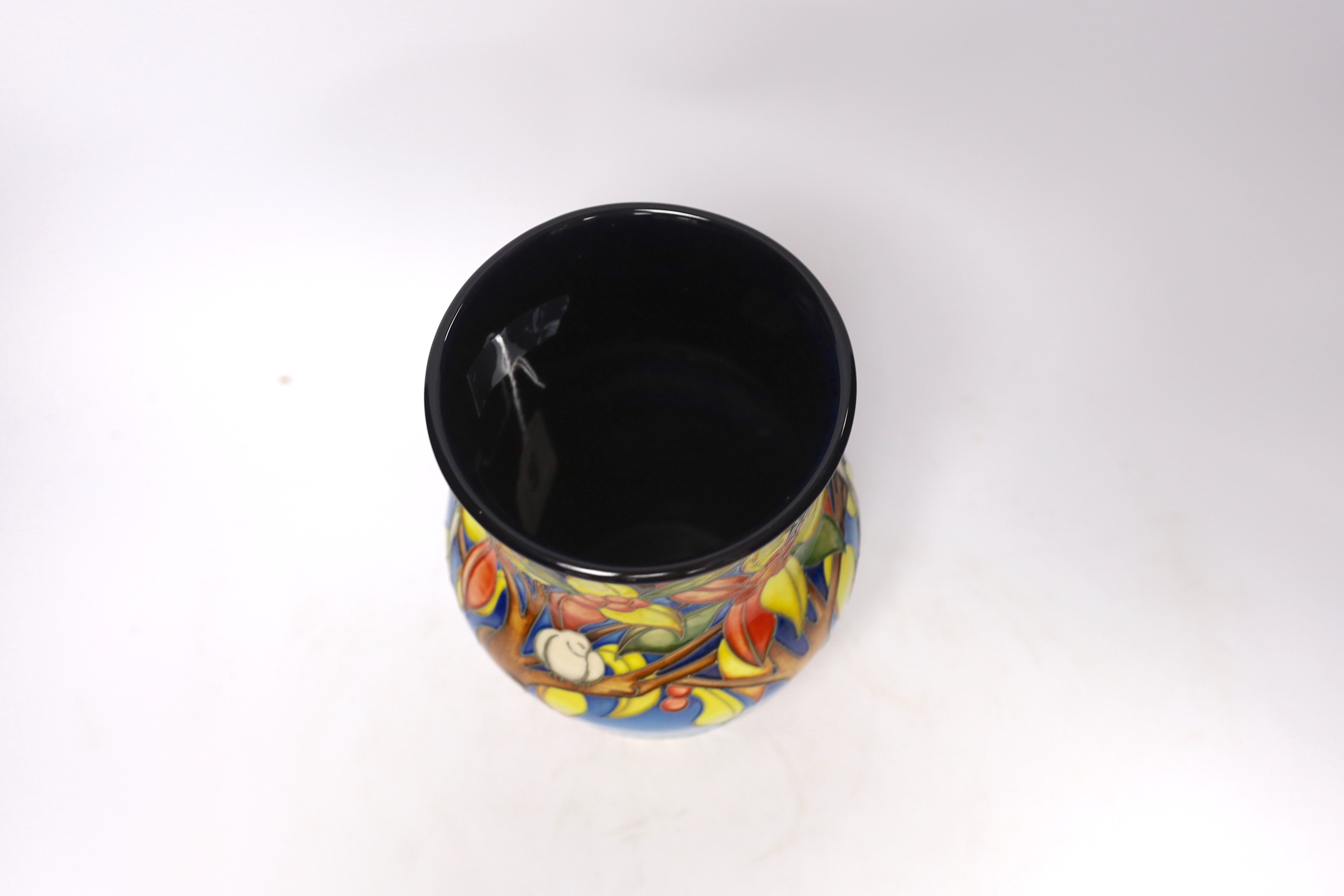 A Moorcroft Aquitaine pattern vase, limited edition 250, 23cm high